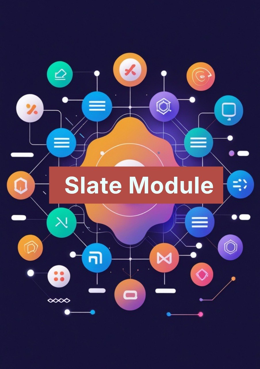 Luma Module with colorful icons on a dark background